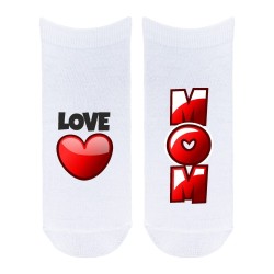 Skarpetki duże - "Love mom"...