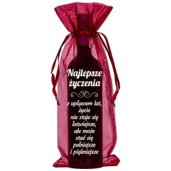 Worek na butelkę organza...