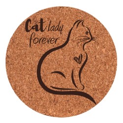 Podkładka korek - Cat Lady...