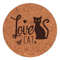 Podkładka Korek - Love Cat...