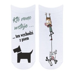 Skarpetki duże - "Kto rano...