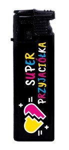 Zapalniczka Gazowa Mała - Super Przyjaciółka - Czarna (47)