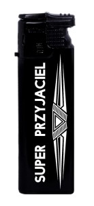 Zapalniczka Gazowa Mała - Super Przyjaciel - Czarna (52)