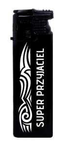 Zapalniczka Gazowa Mała - Super Przyjaciel - Czarna (55)