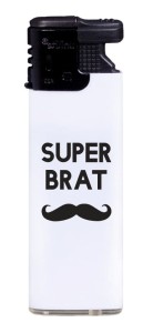 Zapalniczka Gazowa Mała - Super Brat - Biała (61)