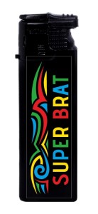 Zapalniczka Gazowa Mała - Super Brat - Czarna (64)