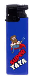 Zapalniczka Gazowa Mała - Super Tata - Niebieska (67)