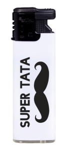 Zapalniczka Gazowa Mała - Super Tata - Biała (70)