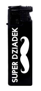 Zapalniczka Gazowa Mała - Super Dziadek - Czarna (71)