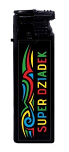 Zapalniczka Gazowa Mała - Super Dziadek - Czarna (75)
