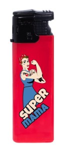 Zapalniczka Gazowa Mała - Super Mama - Czerwona (77)