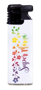 Zapalniczka Gazowa Mała - Super Mama - Biała (78)