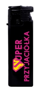 Zapalniczka Gazowa Mała - Super Przyjaciółka - Czarna (88)
