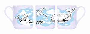 Kubek dzień Dziecka - Wieloryby - Imię Męskie (2)