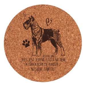 Podkładka Korek - Pies Jest Jedyną Istotą na Ziemi (psy i koty 4)