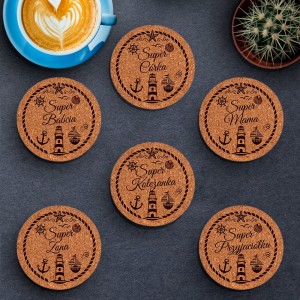 Podkładka Korkowa Morska - Super Mama, Babcia, Córka