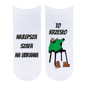 Skarpetki duże - "Najlepsza szafa na ubrania to krzesło" (Seria 7.4)