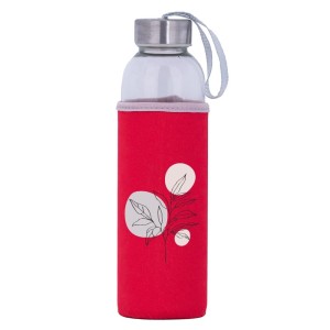 Bidon szklany CZERWONY 6 (Gałązka)