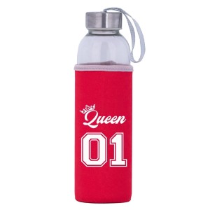 Bidon szklany CZERWONY 52 (Queen 01)